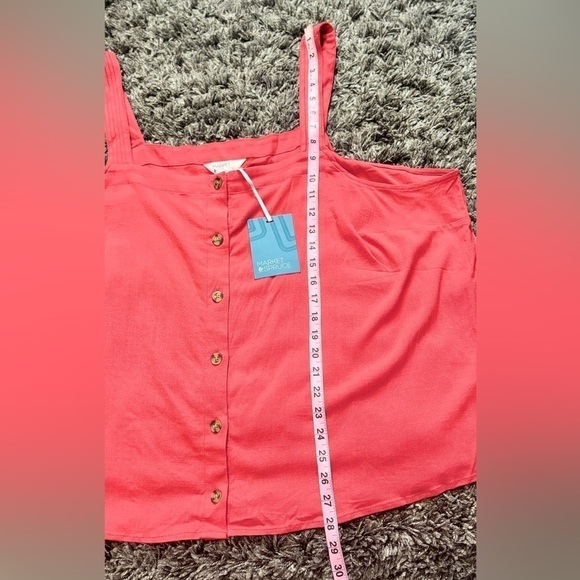 New Market & Spruce Tenley Sleeveless Button Down Blouse size 2X - 3X - Picture 7 of 8